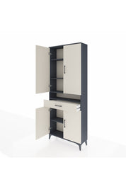 Arges Dolap 5 Raflı Tek Çekmeceli 4 Kapaklı 88x30x221 - S30M160V4A