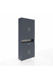 Arges Dolap 5 Raflı Tek Çekmeceli 4 Kapaklı 88x30x221 - S30M160V5A
