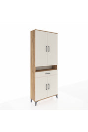 Arges Dolap 5 Raflı Tek Çekmeceli 4 Kapaklı 88x30x221 - S30M160V7A
