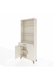 Arges Dolap 4 Raflı Tek Çekmeceli 2 Kapaklı 88x30x221 - S30M161V1A