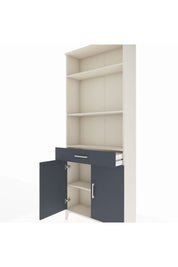 Arges Dolap 4 Raflı Tek Çekmeceli 2 Kapaklı 88x30x221 - S30M161V2A