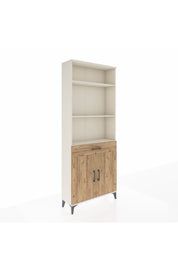 Arges Dolap 4 Raflı Tek Çekmeceli 2 Kapaklı 88x30x221 - S30M161V3A