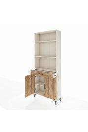 Arges Dolap 4 Raflı Tek Çekmeceli 2 Kapaklı 88x30x221 - S30M161V3A