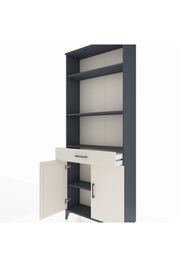 Arges Dolap 4 Raflı Tek Çekmeceli 2 Kapaklı 88x30x221 - S30M161V4A