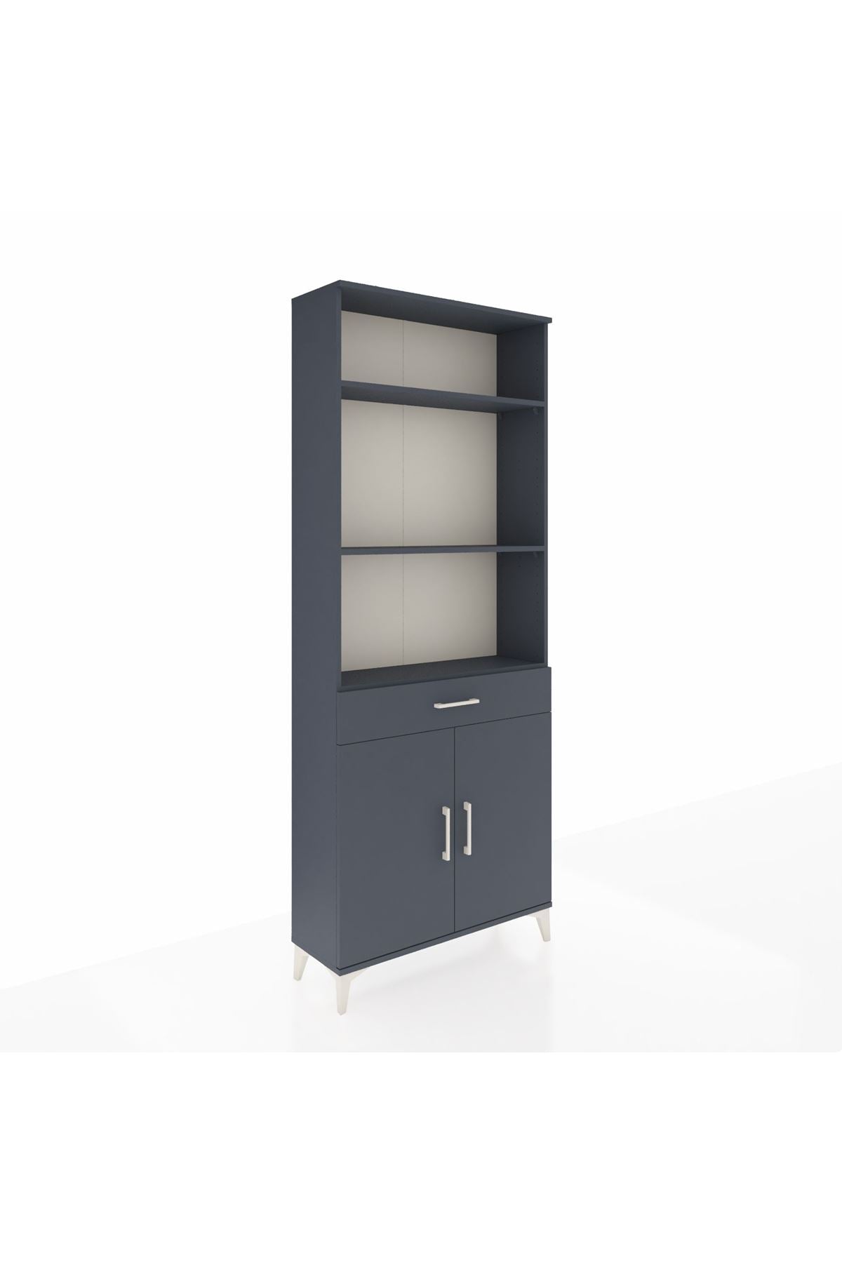 Arges Dolap 4 Raflı Tek Çekmeceli 2 Kapaklı 88x30x221 - S30M161V5A