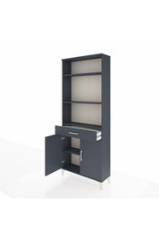 Arges Dolap 4 Raflı Tek Çekmeceli 2 Kapaklı 88x30x221 - S30M161V5A