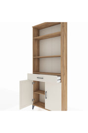 Arges Dolap 4 Raflı Tek Çekmeceli 2 Kapaklı 88x30x221 - S30M161V7A