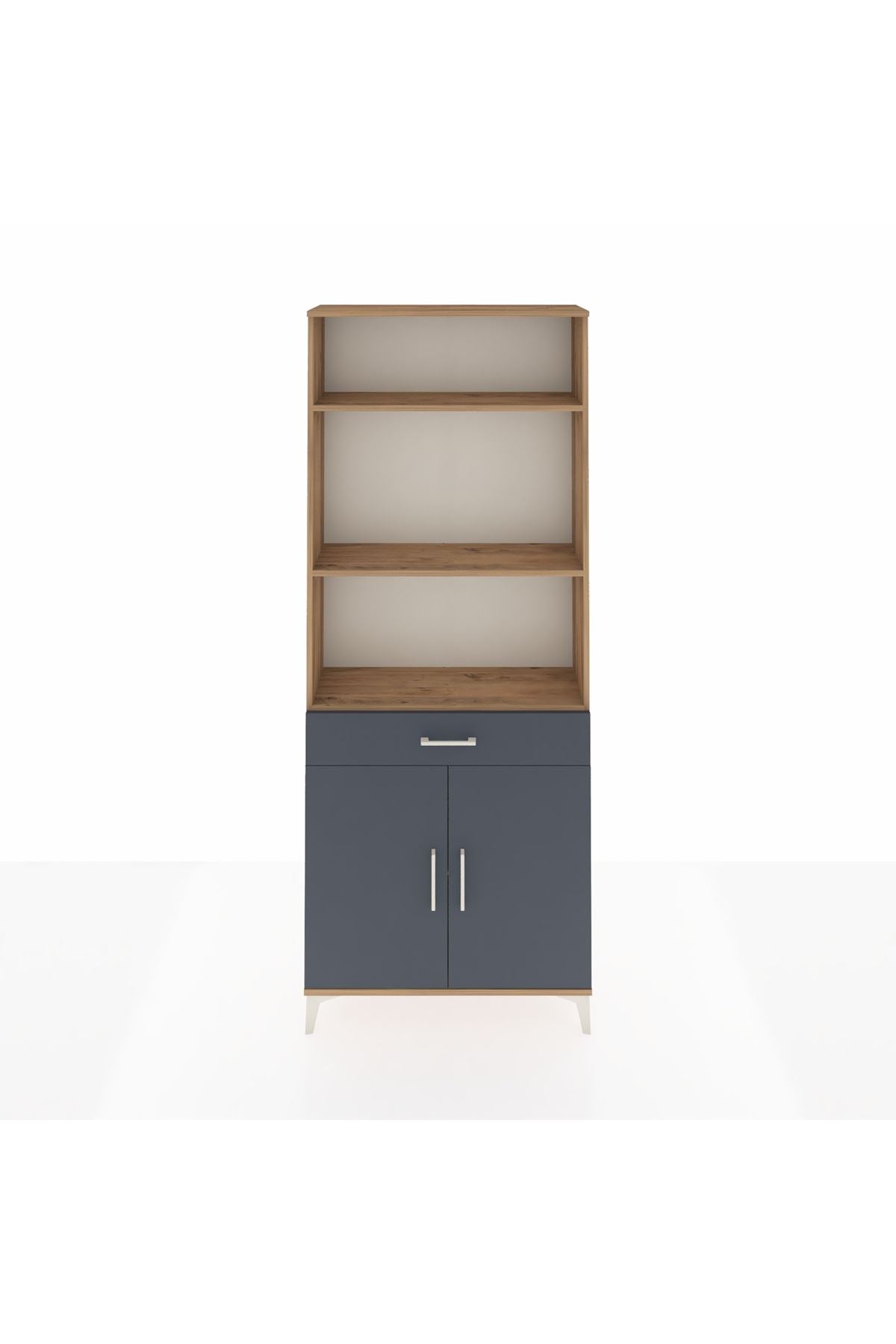 Arges Dolap 4 Raflı Tek Çekmeceli 2 Kapaklı 88x30x221 - S30M161V8A