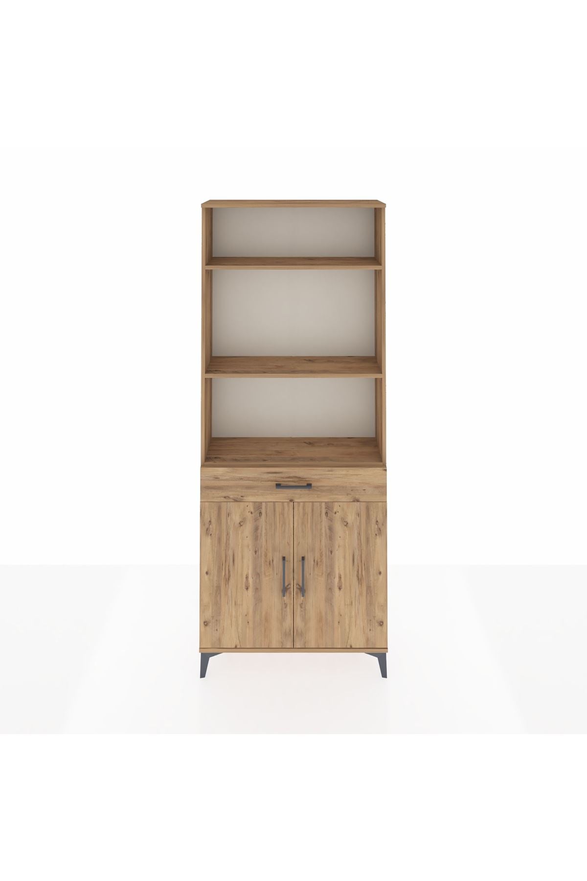 Arges Dolap 4 Raflı Tek Çekmeceli 2 Kapaklı 88x30x221 - S30M161V9A