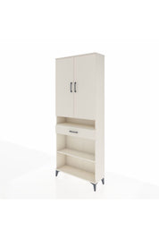 Arges Dolap 5 Raflı Tek Çekmeceli 2 Kapaklı 88x30x221 - S30M162V1A