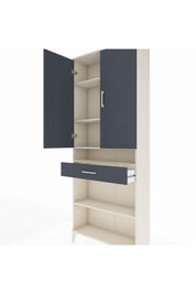 Arges Dolap 5 Raflı Tek Çekmeceli 2 Kapaklı 88x30x221 - S30M162V2A