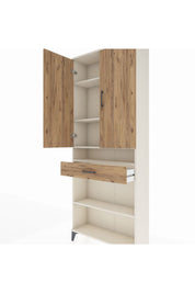 Arges Dolap 5 Raflı Tek Çekmeceli 2 Kapaklı 88x30x221 - S30M162V3A