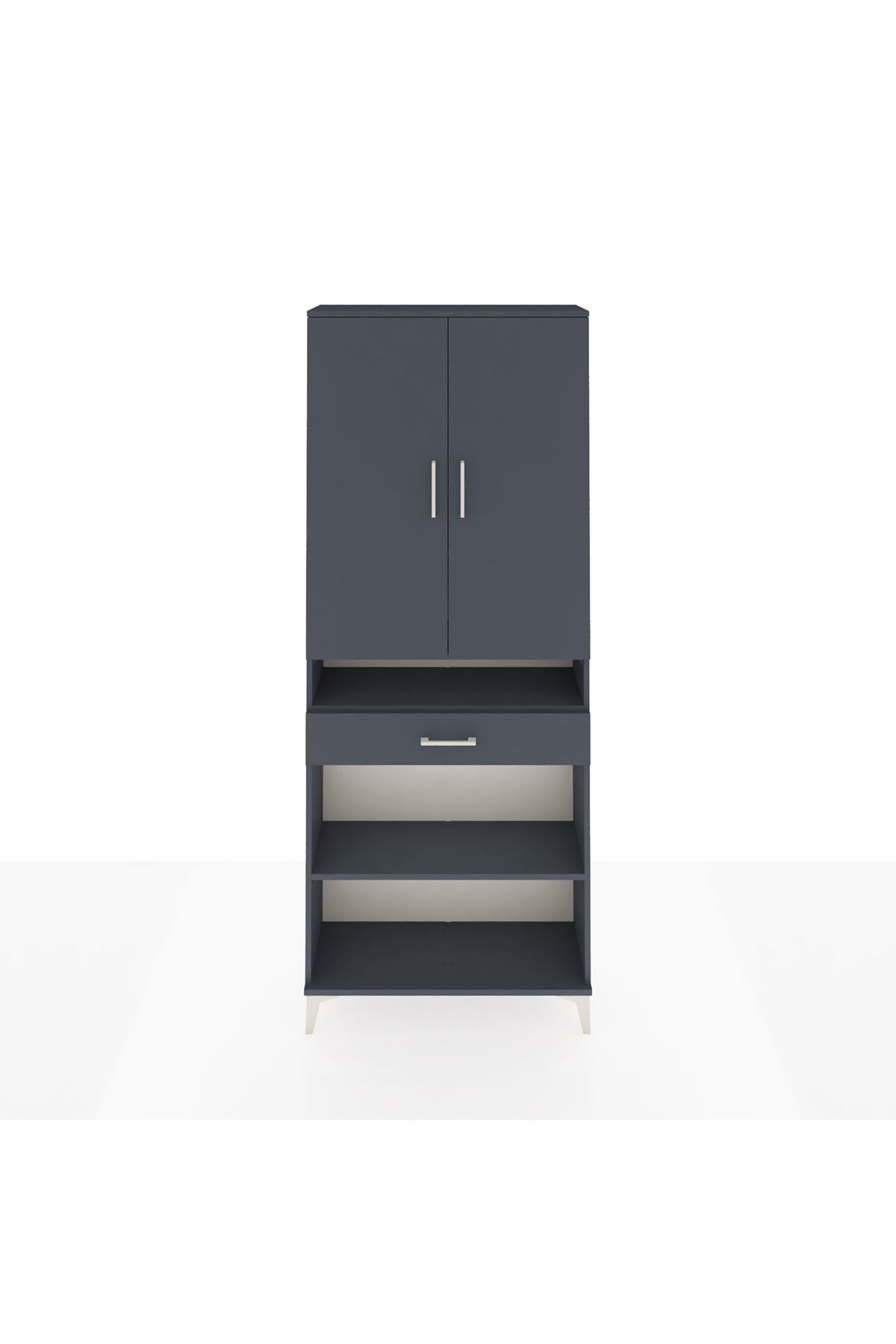 Arges Dolap 5 Raflı Tek Çekmeceli 2 Kapaklı 88x30x221 - S30M162V5A