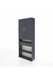 Arges Dolap 5 Raflı Tek Çekmeceli 2 Kapaklı 88x30x221 - S30M162V5A