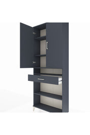 Arges Dolap 5 Raflı Tek Çekmeceli 2 Kapaklı 88x30x221 - S30M162V5A