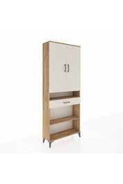 Arges Dolap 5 Raflı Tek Çekmeceli 2 Kapaklı 88x30x221 - S30M162V7A