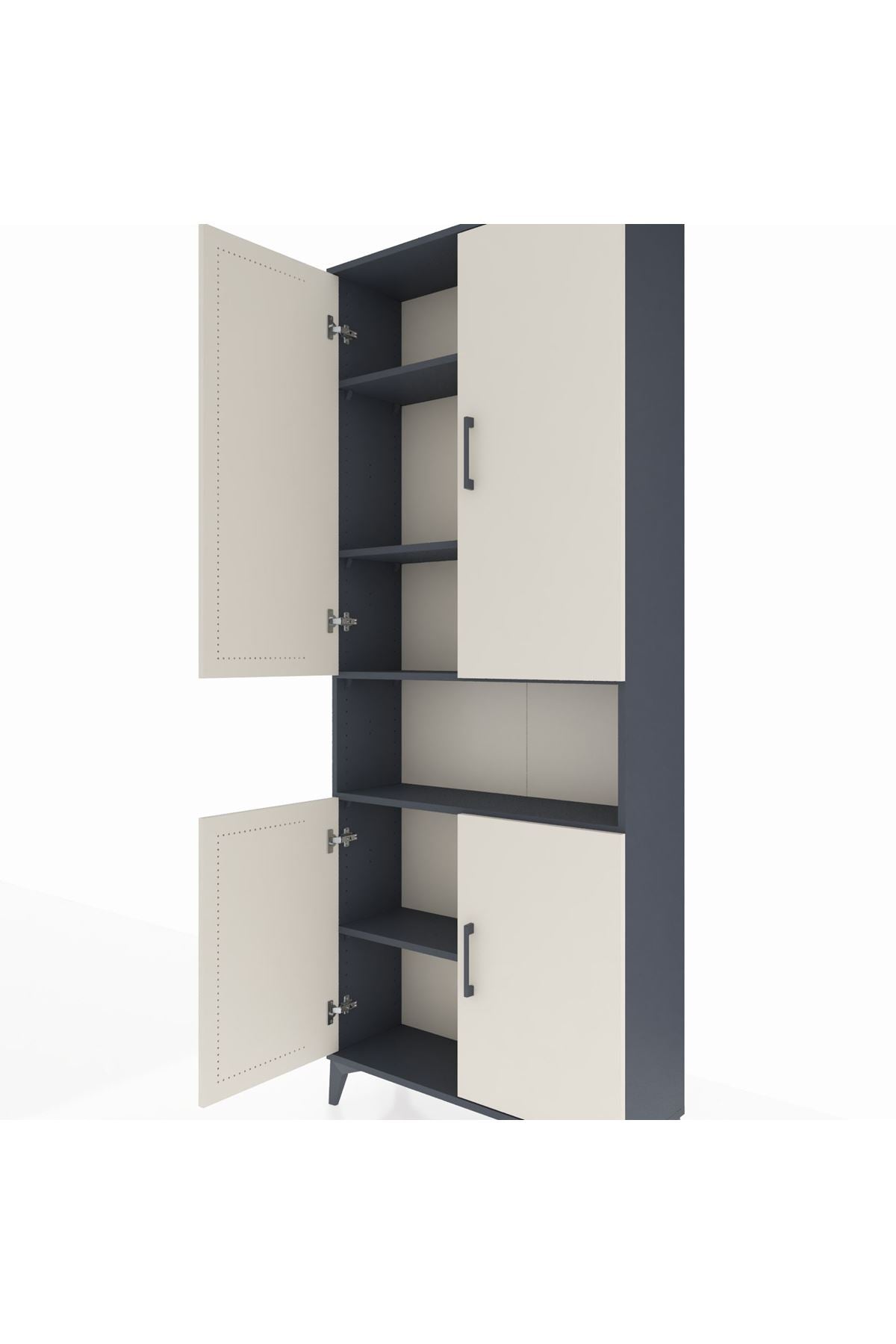 Arges Dolap 5 Raflı 4 Kapaklı 88x30x221 - S30M163V4A