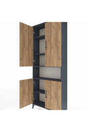 Arges Dolap 5 Raflı 4 Kapaklı 88x30x221 - S30M163V6A