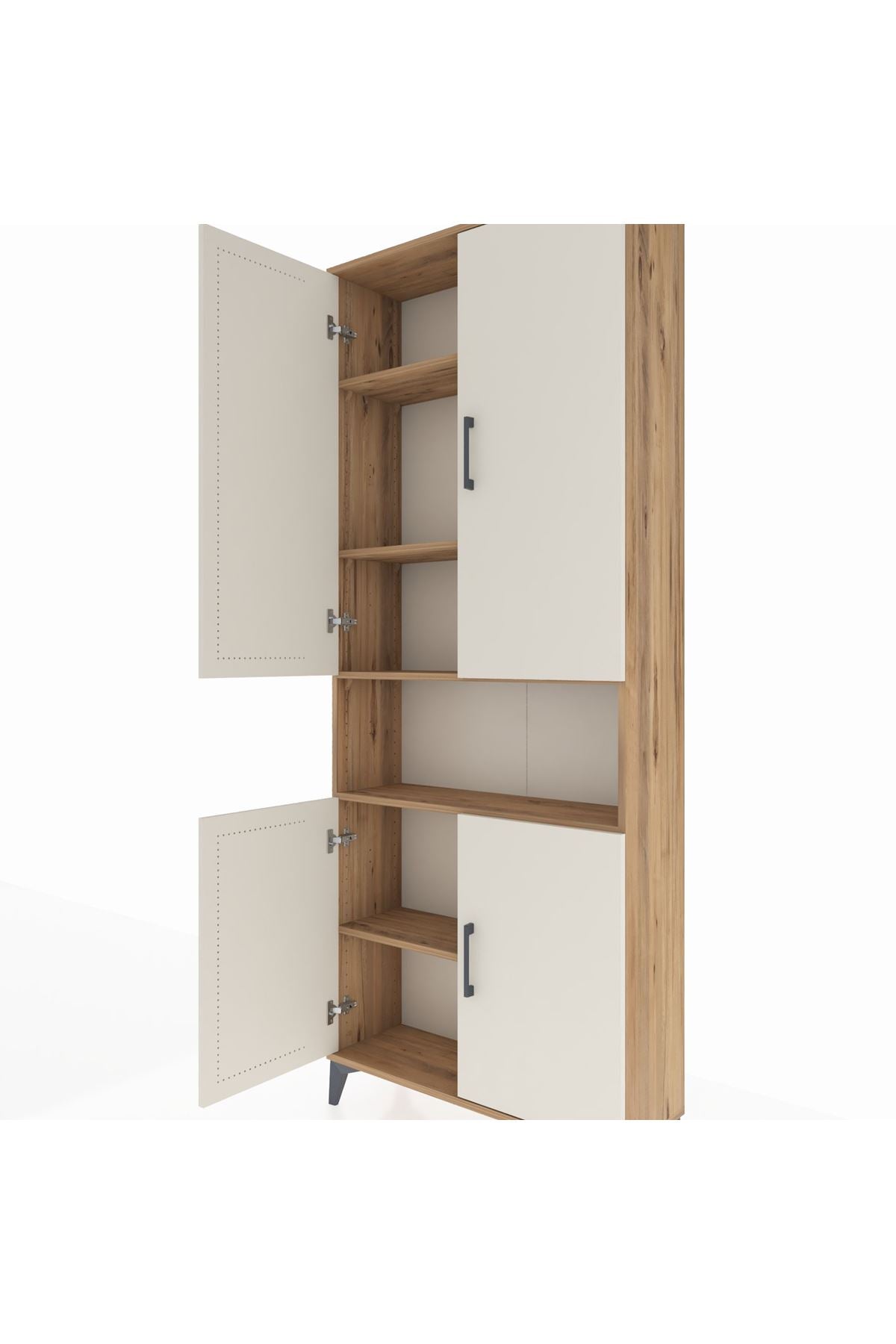 Arges Dolap 5 Raflı 4 Kapaklı 88x30x221 - S30M163V7A