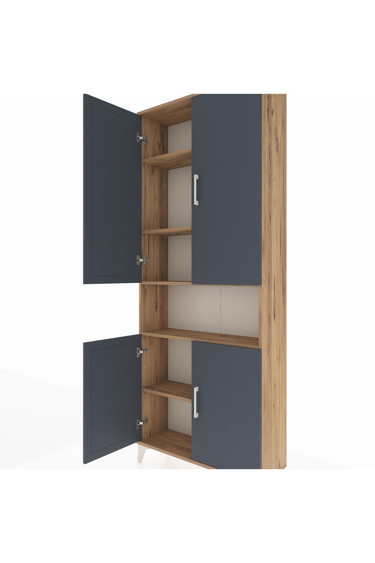 Arges Dolap 5 Raflı 4 Kapaklı 88x30x221 - S30M163V8A