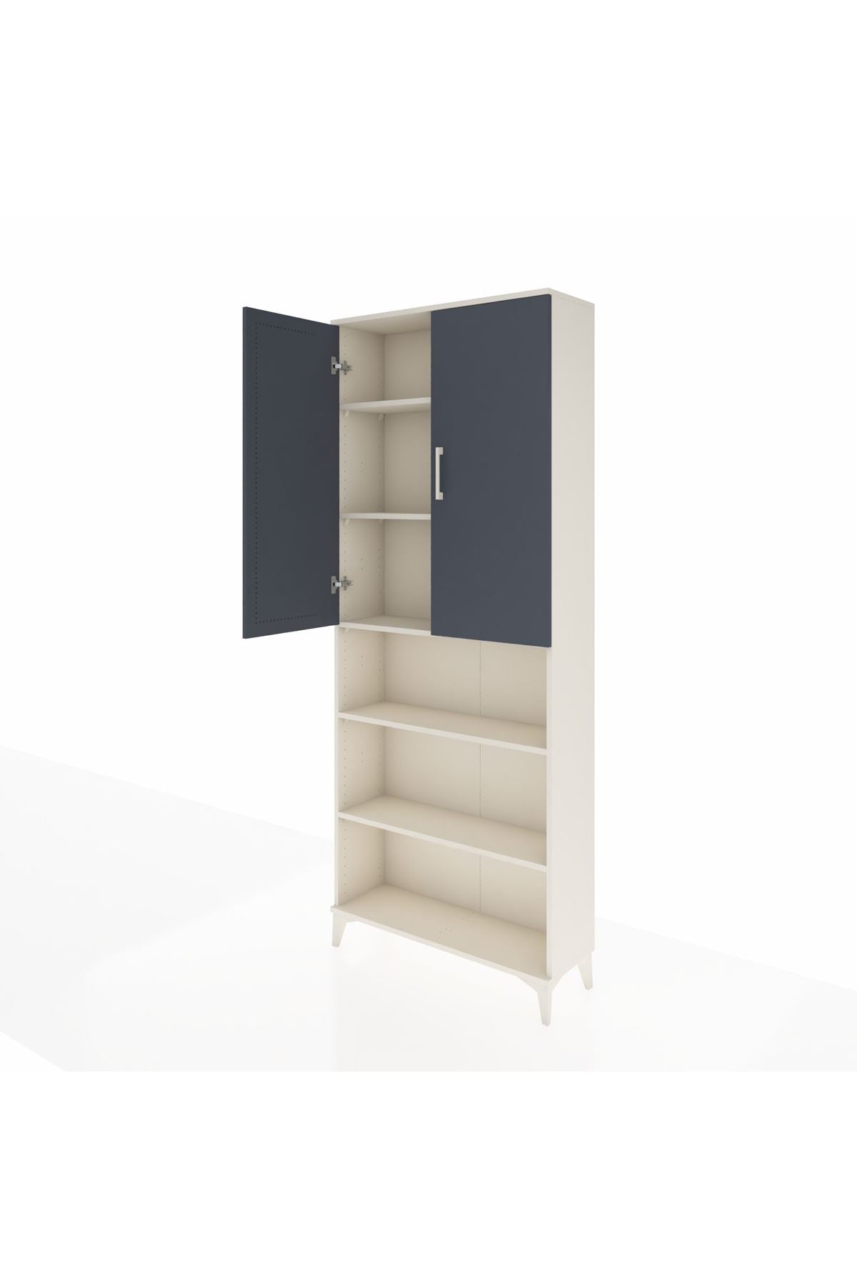 Arges Dolap 5 Raflı 2 Kapaklı 88x30x221 - S30M165V2A