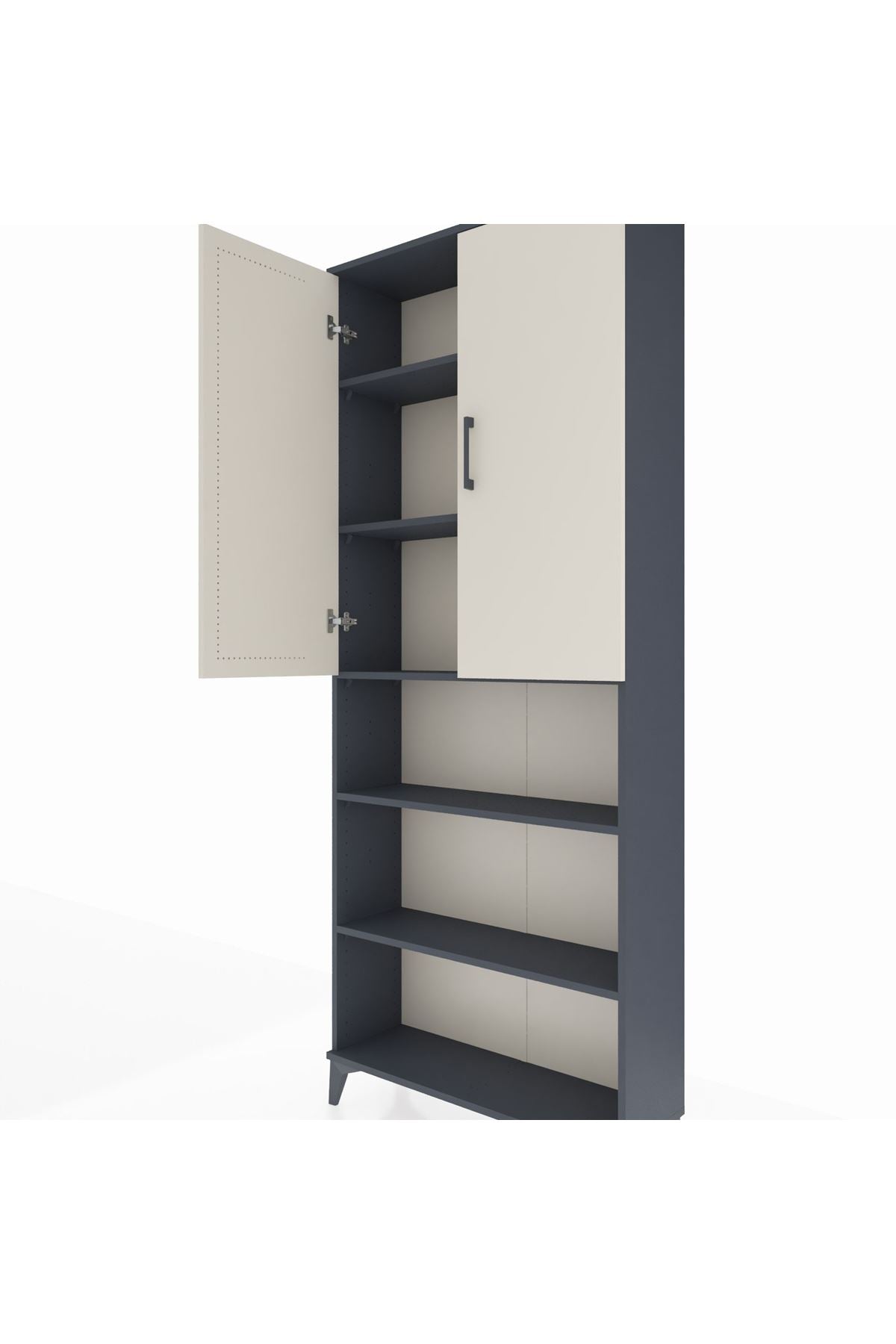 Arges Dolap 5 Raflı 2 Kapaklı 88x30x221 - S30M165V4A