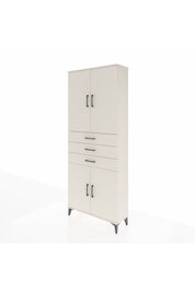 Arges Dolap 4 Raflı 3 Çekmeceli 4 Kapaklı 88x30x221 - S30M166V1A