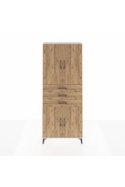 Arges Dolap 4 Raflı 3 Çekmeceli 4 Kapaklı 88x30x221 - S30M166V3A