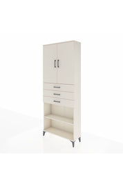 Arges Dolap 4 Raflı 3 Çekmeceli 2 Kapaklı 88x30x221 - S30M167V1A