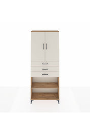 Arges Dolap 4 Raflı 3 Çekmeceli 2 Kapaklı 88x30x221 - S30M167V7A