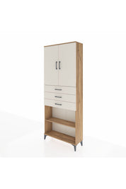 Arges Dolap 4 Raflı 3 Çekmeceli 2 Kapaklı 88x30x221 - S30M167V7A