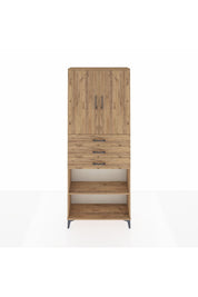 Arges Dolap 4 Raflı 3 Çekmeceli 2 Kapaklı 88x30x221 - S30M167V9A