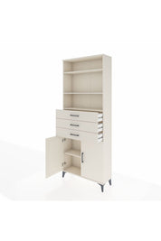 Arges Dolap 4 Raflı 3 Çekmeceli 2 Kapaklı 88x30x221 - S30M168V1A