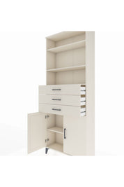 Arges Dolap 4 Raflı 3 Çekmeceli 2 Kapaklı 88x30x221 - S30M168V1A
