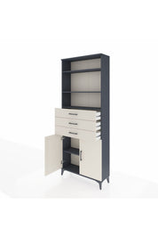 Arges Dolap 4 Raflı 3 Çekmeceli 2 Kapaklı 88x30x221 - S30M168V4A