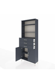 Arges Dolap 4 Raflı 3 Çekmeceli 2 Kapaklı 88x30x221 - S30M168V5A