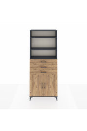 Arges Dolap 4 Raflı 3 Çekmeceli 2 Kapaklı 88x30x221 - S30M168V6A