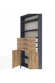 Arges Dolap 4 Raflı 3 Çekmeceli 2 Kapaklı 88x30x221 - S30M168V6A