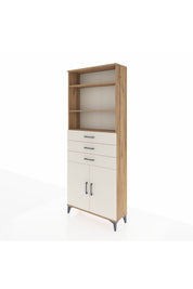 Arges Dolap 4 Raflı 3 Çekmeceli 2 Kapaklı 88x30x221 - S30M168V7A