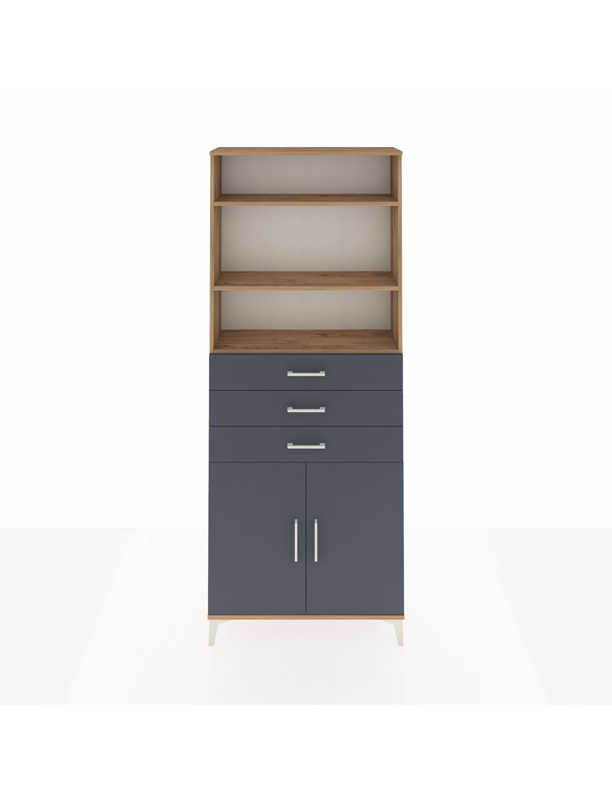 Arges Dolap 4 Raflı 3 Çekmeceli 2 Kapaklı 88x30x221 - S30M168V8A