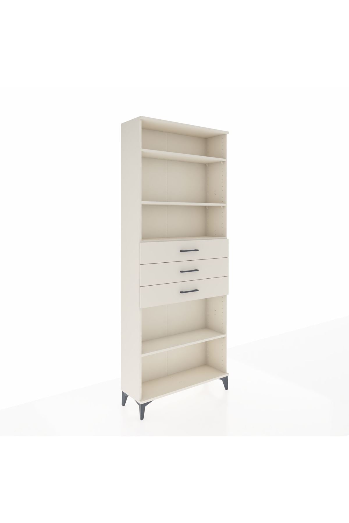 Arges Dolap 4 Raflı 3 Çekmeceli 88x30x221 - S30M169V1A