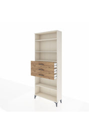Arges Dolap 4 Raflı 3 Çekmeceli 88x30x221 - S30M169V3A