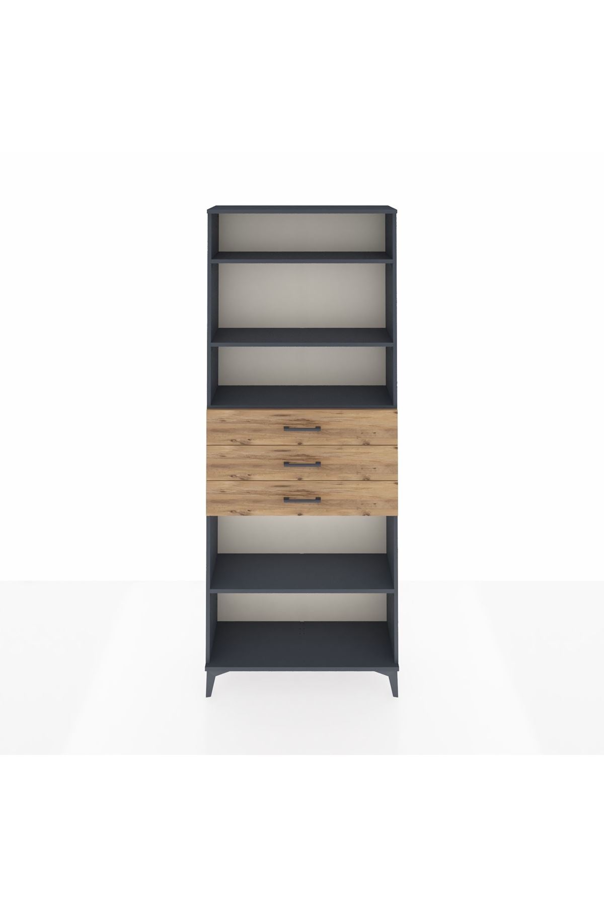 Arges Dolap 4 Raflı 3 Çekmeceli 88x30x221 - S30M169V6A
