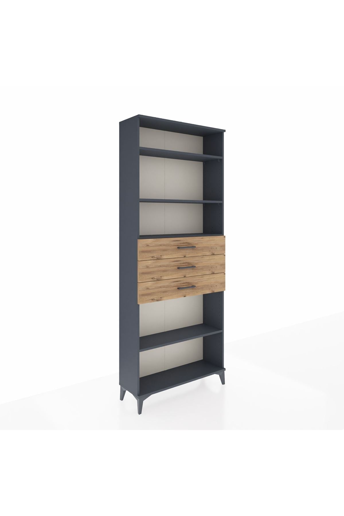 Arges Dolap 4 Raflı 3 Çekmeceli 88x30x221 - S30M169V6A