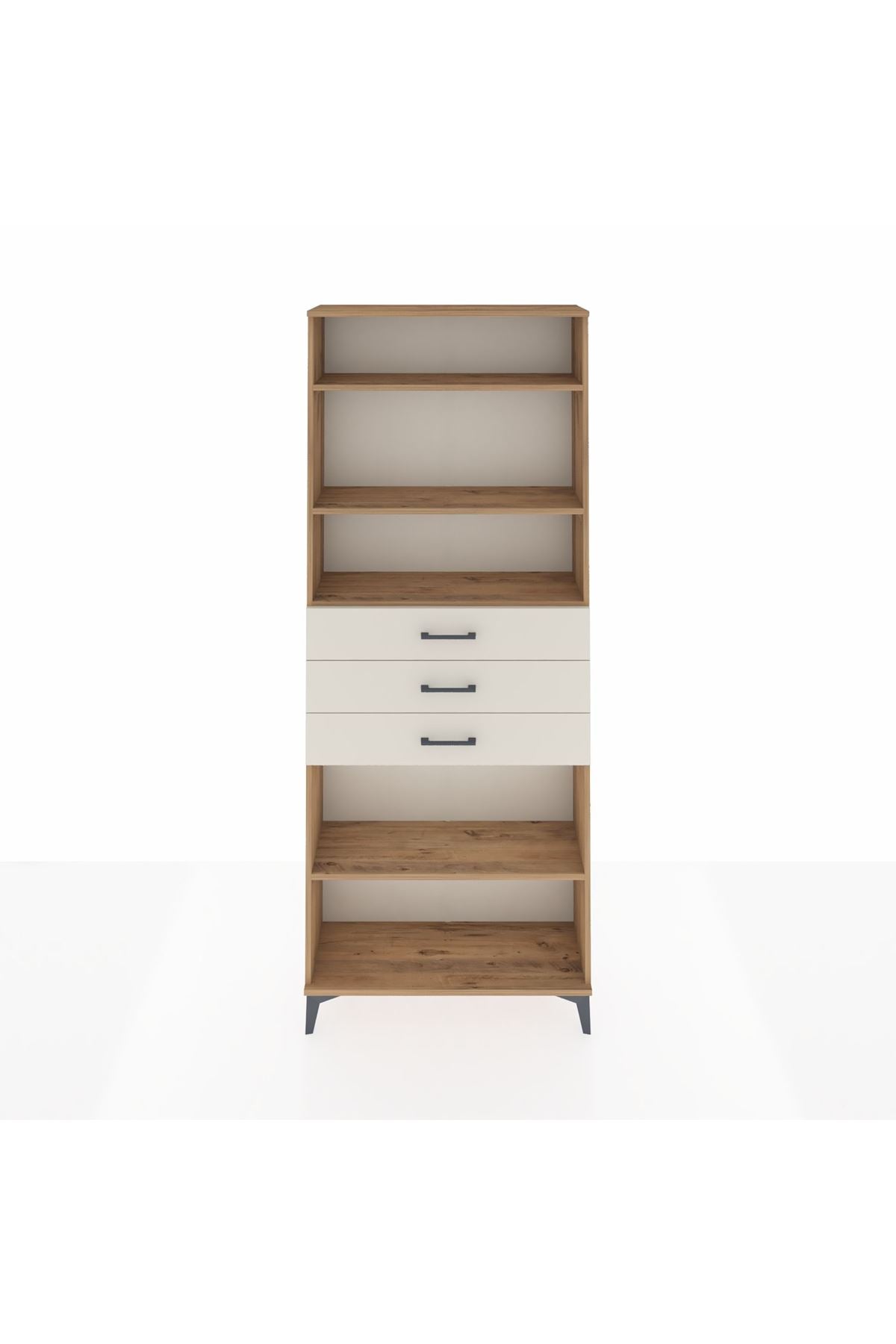 Arges Dolap 4 Raflı 3 Çekmeceli 88x30x221 - S30M169V7A