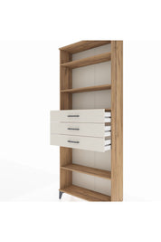 Arges Dolap 4 Raflı 3 Çekmeceli 88x30x221 - S30M169V7A