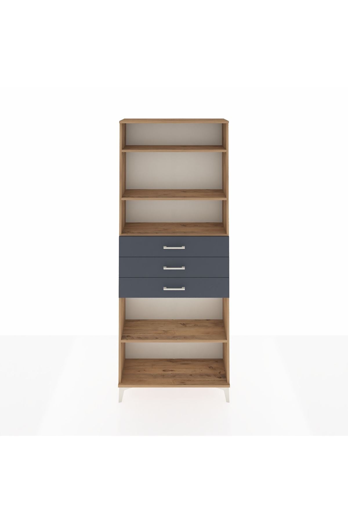 Arges Dolap 4 Raflı 3 Çekmeceli 88x30x221 - S30M169V8A
