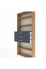 Arges Dolap 4 Raflı 3 Çekmeceli 88x30x221 - S30M169V8A