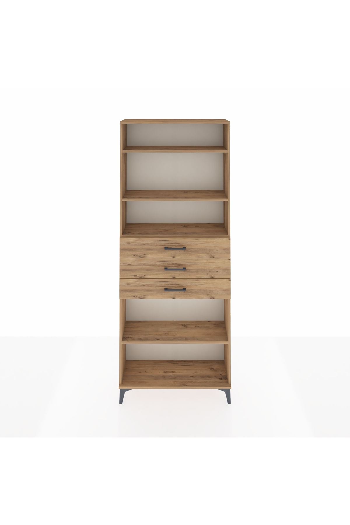 Arges Dolap 4 Raflı 3 Çekmeceli 88x30x221 - S30M169V9A