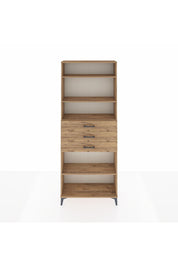 Arges Dolap 4 Raflı 3 Çekmeceli 88x30x221 - S30M169V9A